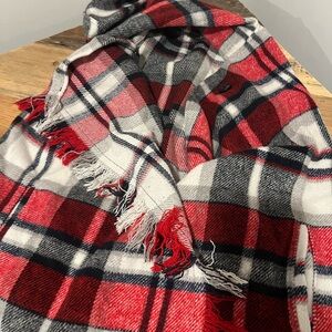 Takara Red and Black Plaid Kids Vest